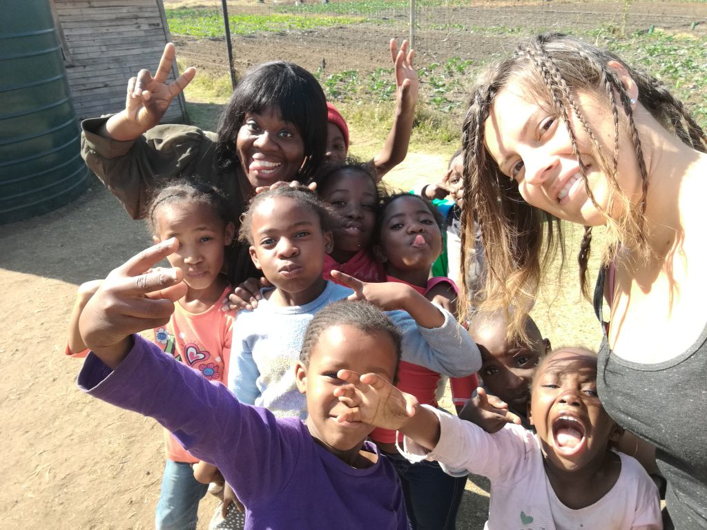 Journée solidaire avec les enfants de l'association The Shalk à Soweto, Afrique du Sud